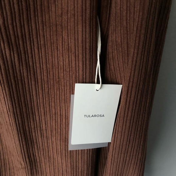 Revolve Tularosa Button Down Corduroy Shacket in Brown Size Large NWT - Picture 7 of 11